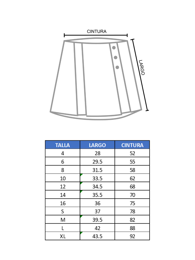 FALDA PANTALON CAMBRIDGE